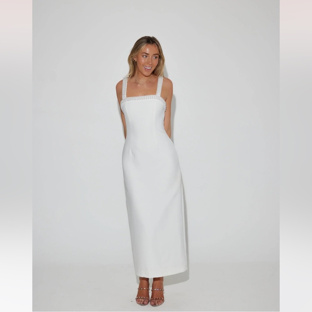 Odd Muse Ultimate Muse Pearl Trim Midi Dress